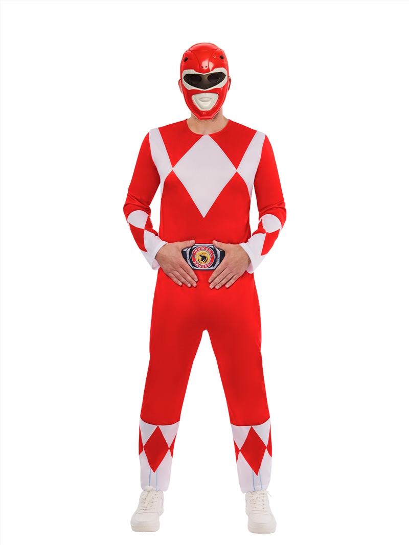 Power Rangers Red Adult Deluxe Costume - Size M/Product Detail/Costumes