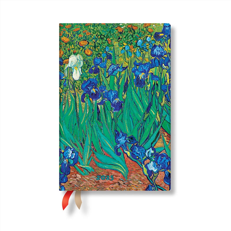Van Gogh S Irises (Mini 12-Month Verso Hardback Dayplanner 2025 (Elastic Band Closure)/Product Detail/Stationery