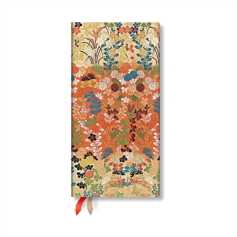 Kara-Ori (Japanese Kimono) Slim 12-Month Horizontal Hardback Dayplanner 2025 (Elastic Band Closure)/Product Detail/Stationery