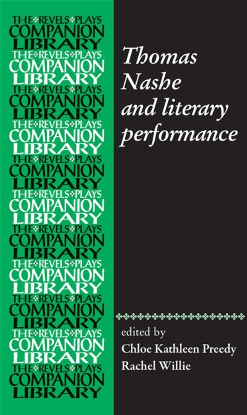 Thomas Nashe and literary performance/Product Detail/Literature & Poetry