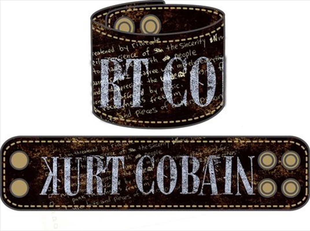 Kurt Cobain - Leather Wristband/Product Detail/Accessories