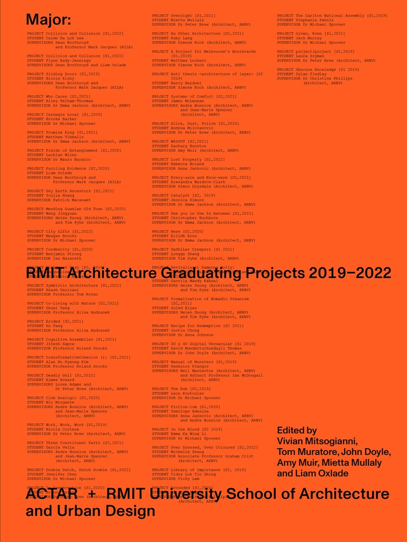 Major/Product Detail/Architecture