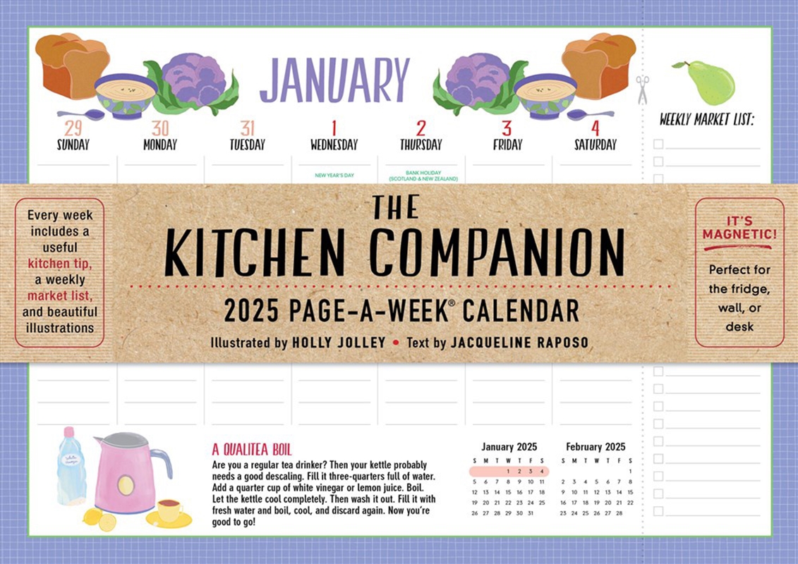 The Kitchen Companion Page-A-Week Calendar 2025/Product Detail/Calendars & Diaries