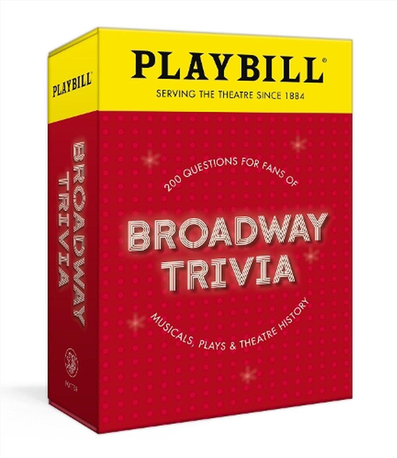 Playbill Broadway Trivia/Product Detail/Adult Books