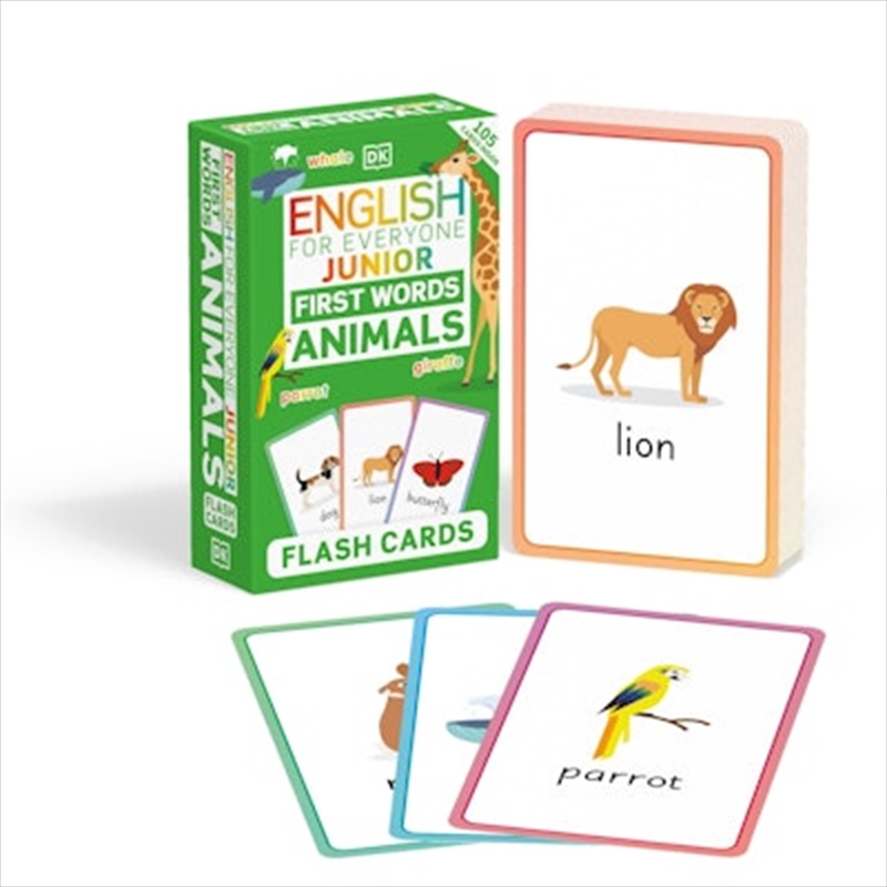 English For Everyone Junior First Words Animals Flash Cards/Product Detail/Early Childhood Fiction Books