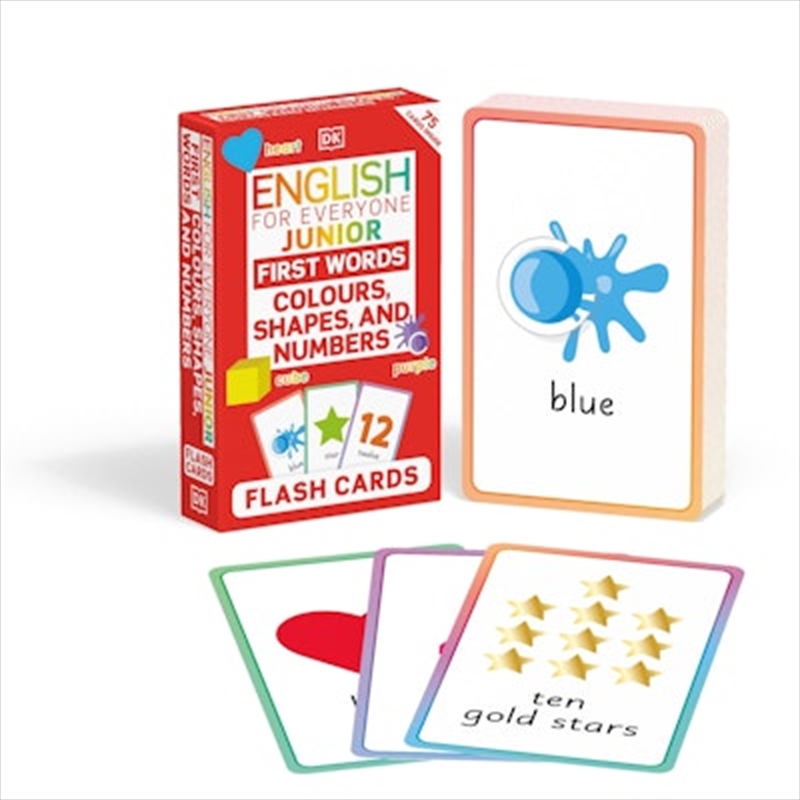 English for Everyone Junior First Words Colours Shapes and Numbers Flash Cards/Product Detail/Early Childhood Fiction Books