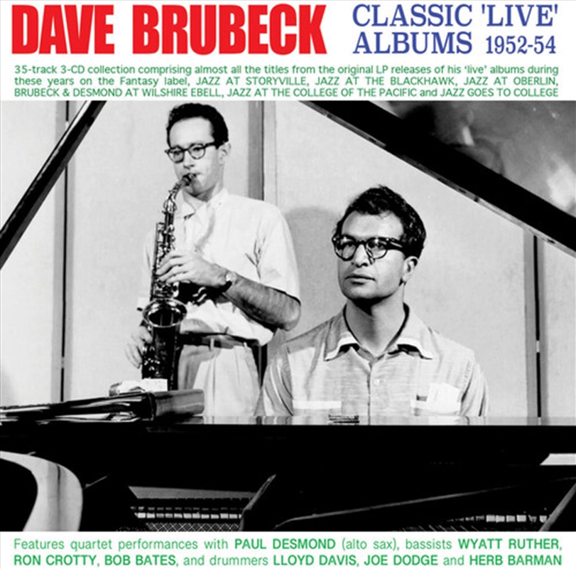 Classic 'Live' Albums 1952-54/Product Detail/Jazz