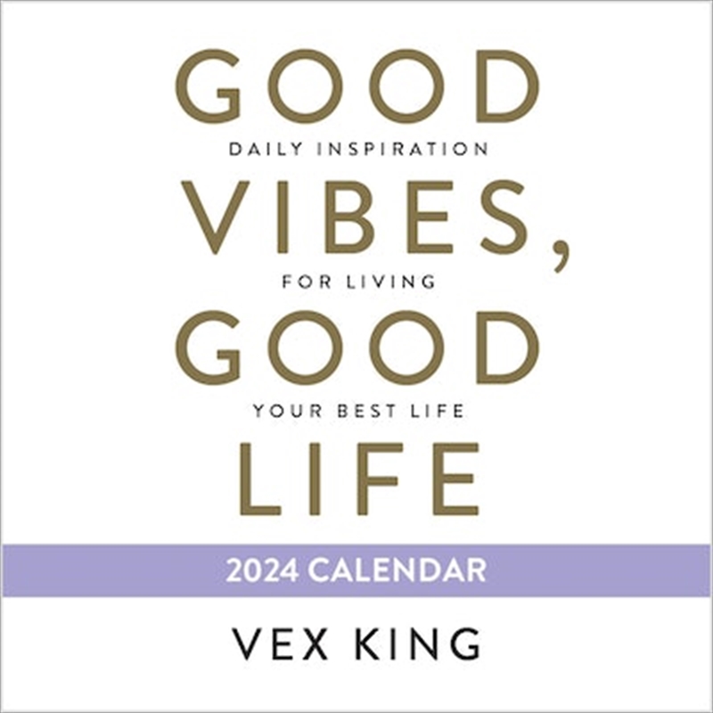 Good Vibes Good Life 2024 Calendar/Product Detail/Calendars & Diaries