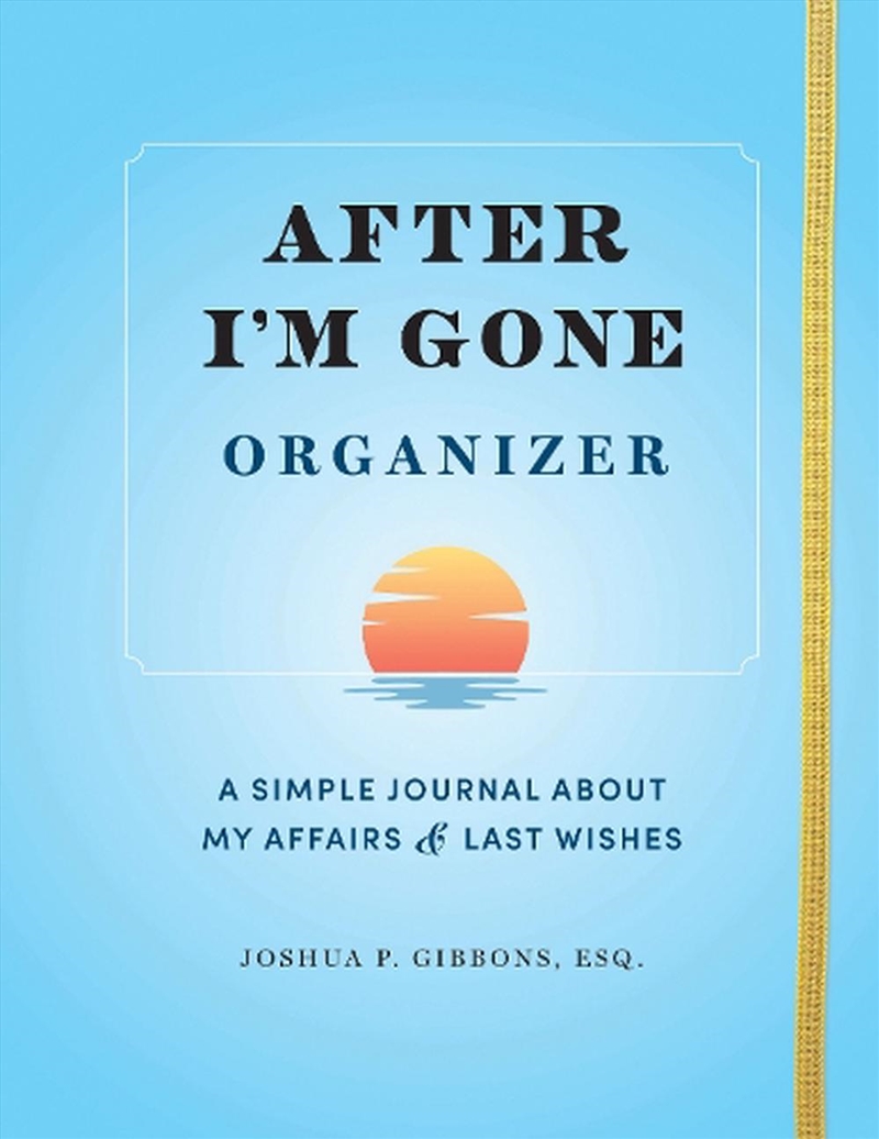 After I'm Gone Organizer/Product Detail/Family & Health