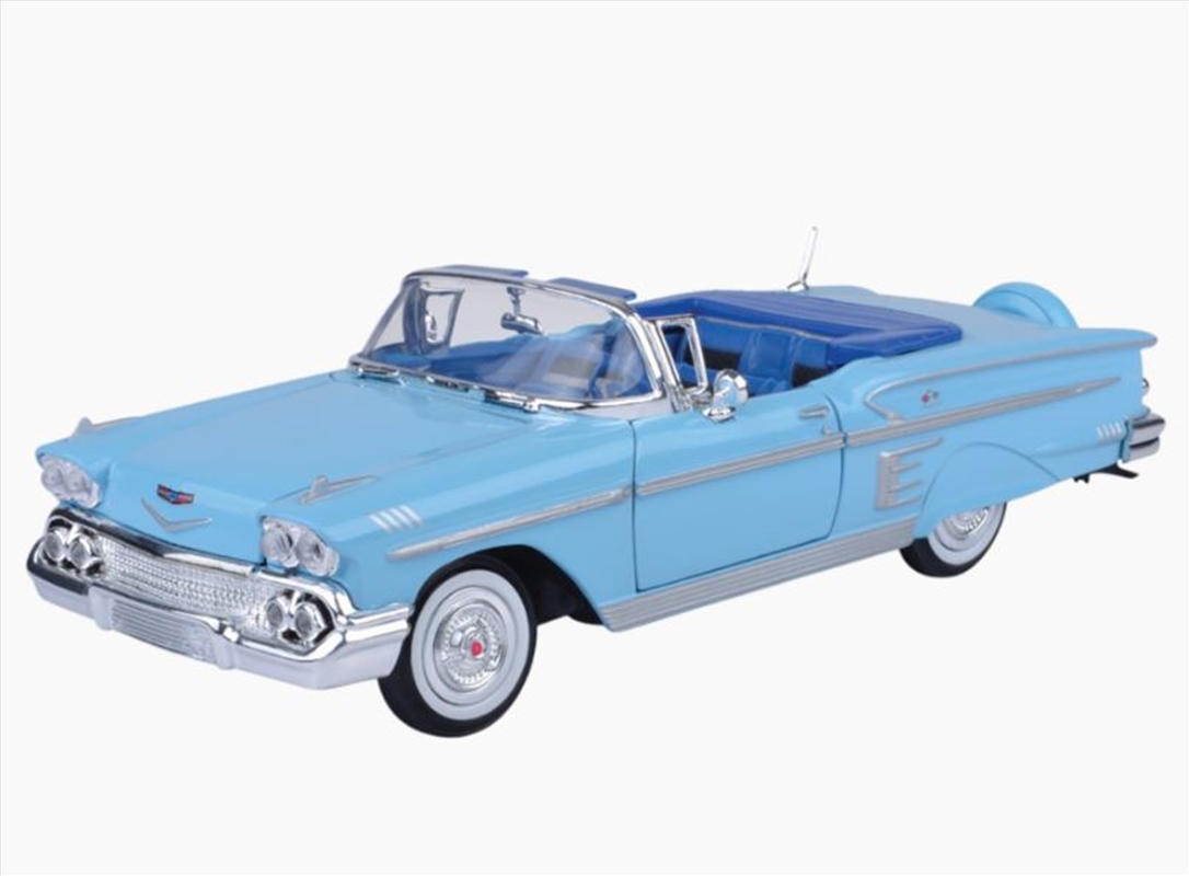 Timeless Legends - 1:24 1958 Chevy Impala (Blue)/Product Detail/Figurines