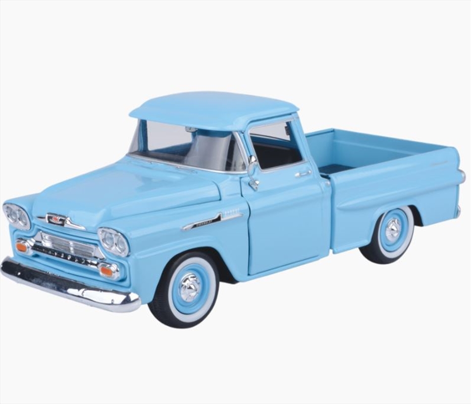 Timeless Legends - 1:24 1958 Chevy Apache Fleetline Pickup (Light Blue)/Product Detail/Figurines