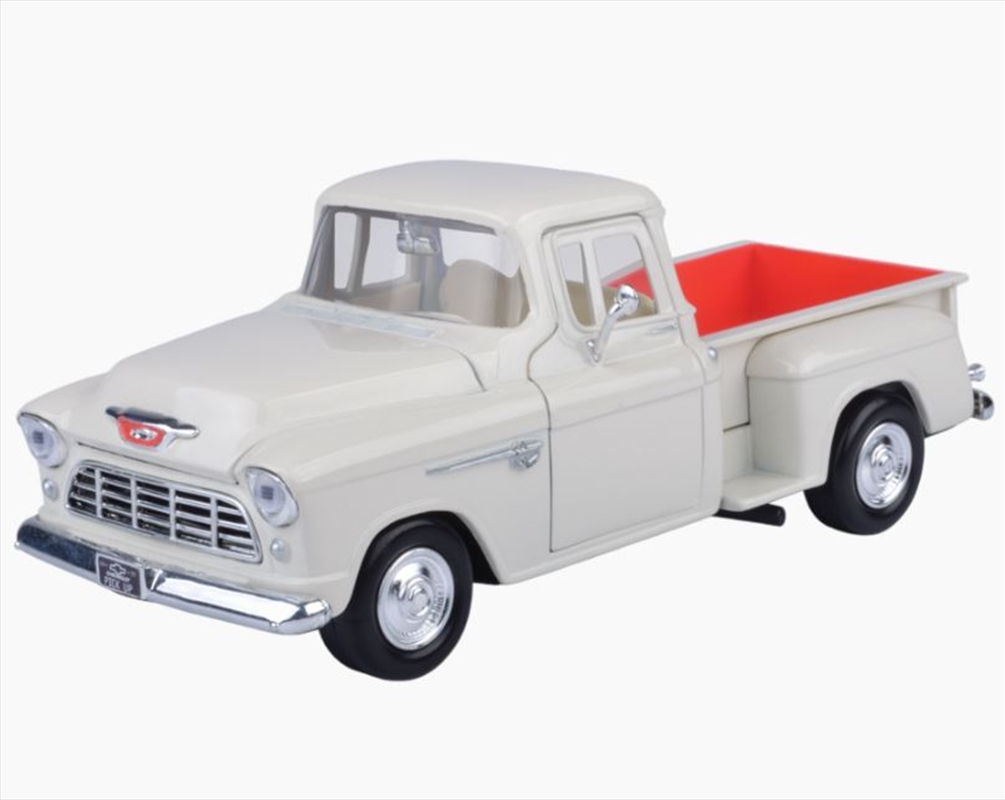 Timeless Legends - 1:24 1955 Chevy Stepside (White)/Product Detail/Figurines