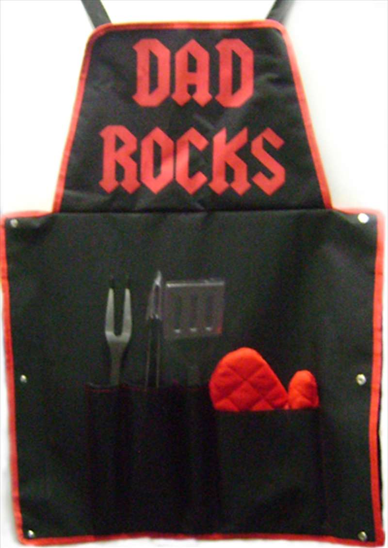 Dad Rocks BBQ Apron/Product Detail/Kitchenware