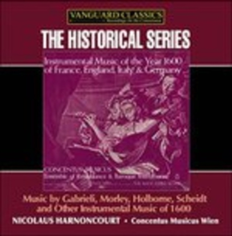 Instrumental Music From The Year 1600/Product Detail/Classical