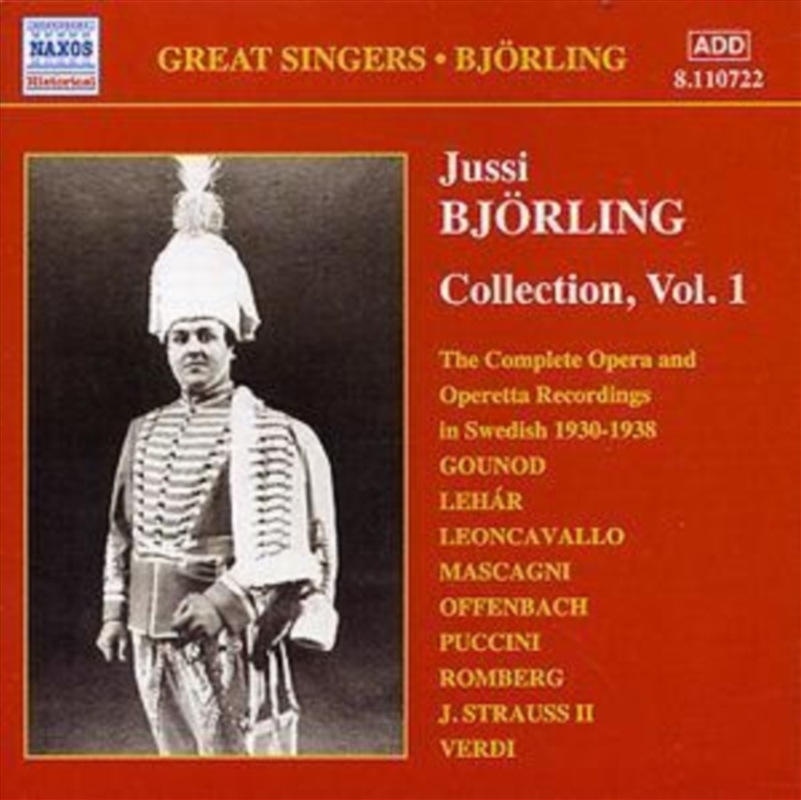 Jussi Bjorling Collection Vol 1/Product Detail/Classical