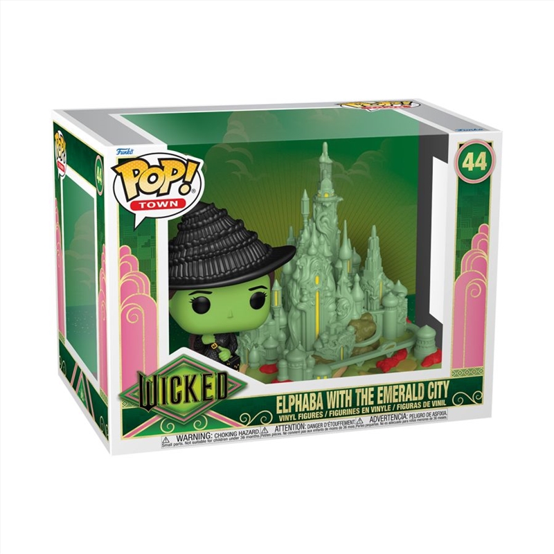 Wicked (2025) - Elphaba with Emerald City Pop! Town/Product Detail/Pop Vinyl Moments
