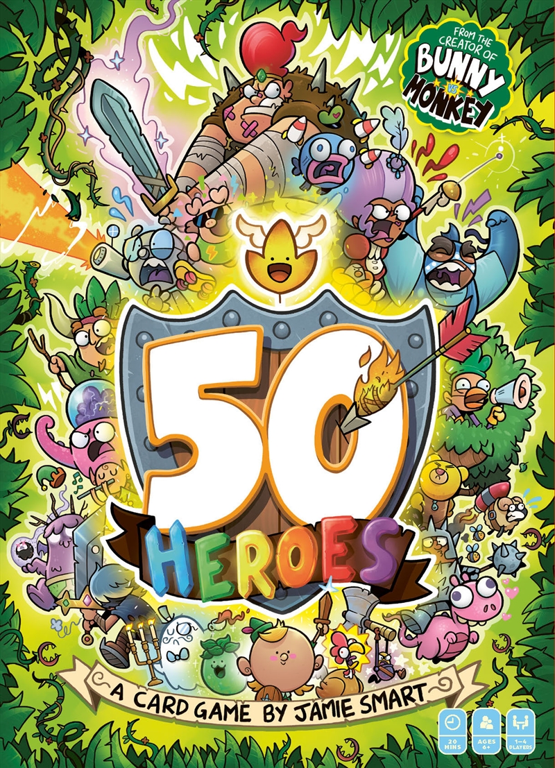 50 Heroes - The brand new game from the no 1 bestselling creator of Bunny vs Monkey/Product Detail/Card Games
