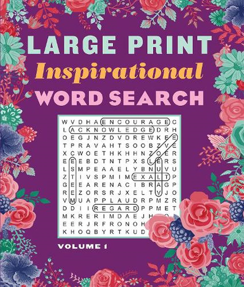 Large Print Inspirational Word Search Volume 1/Product Detail/Adults Activity Books