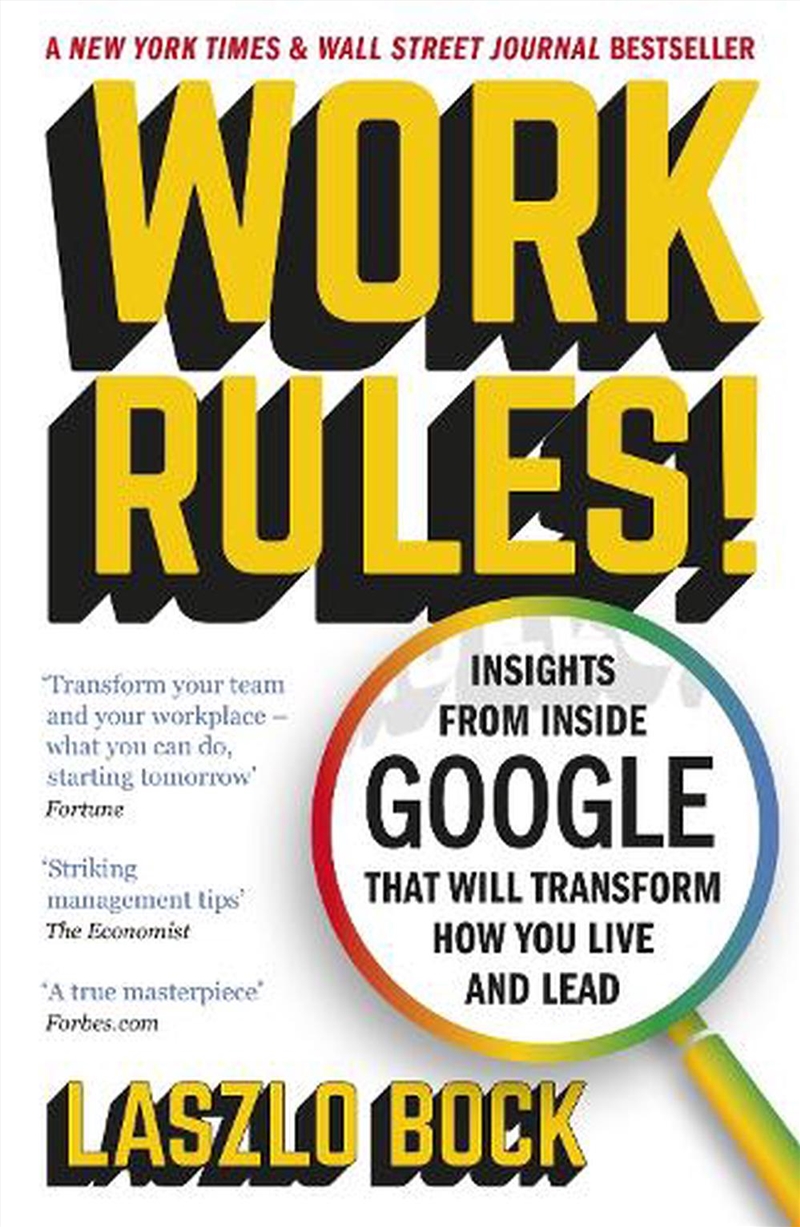 Work Rules!/Product Detail/Self Help & Personal Development