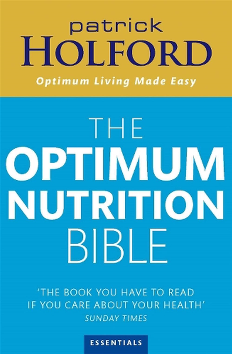 The Optimum Nutrition Bible/Product Detail/Fitness, Diet & Weightloss