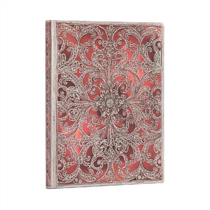Garnet (Silver Filigree Collection) Ultra Lined Softcover Flexi Journal/Product Detail/Notebooks & Journals