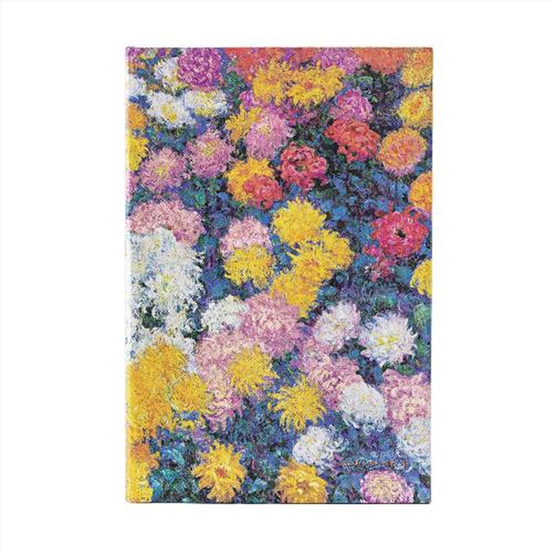 Monet s Chrysanthemums Midi Unlined Hardback Journal (Elastic Band Closure)/Product Detail/Notebooks & Journals