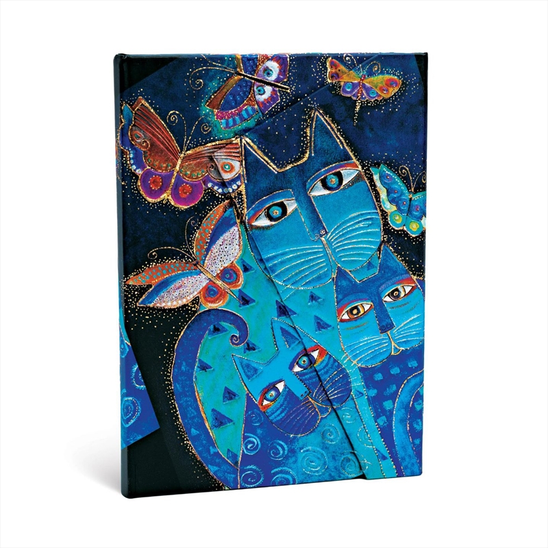 Blue Cats & Butterflies Lined Hardcover Journal/Product Detail/Notebooks & Journals
