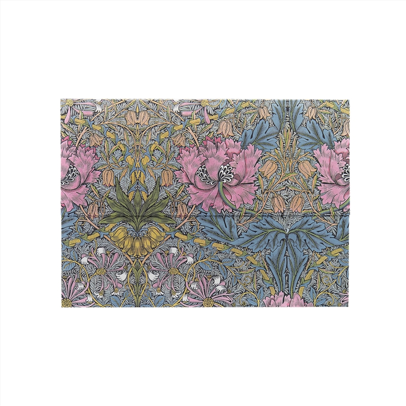 Morris Pink Honeysuckle (William Morris) Document Folder (Wrap Closure)/Product Detail/Stationery