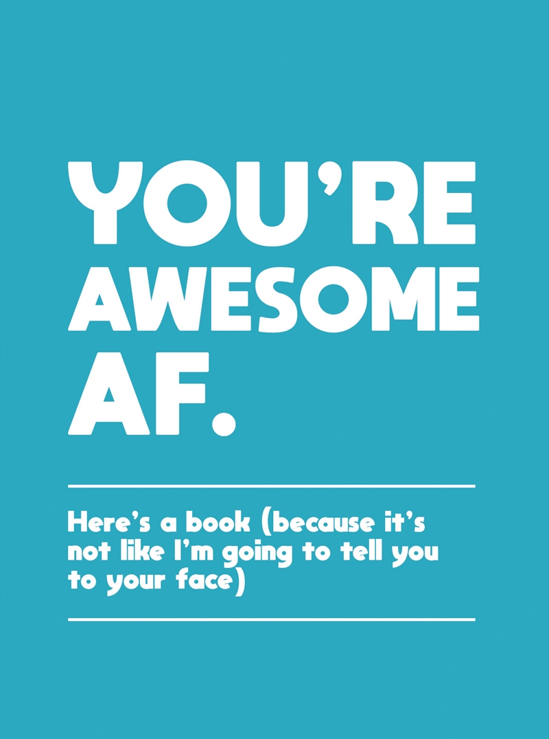 You're Awesome AF/Product Detail/Self Help & Personal Development