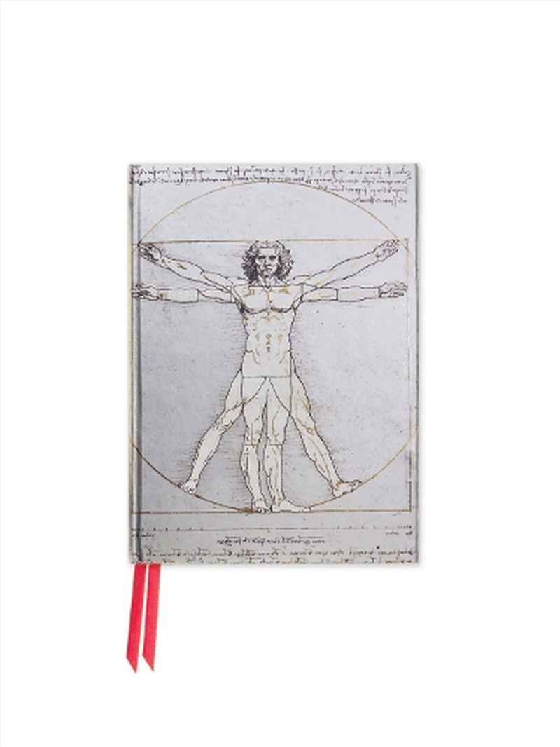 Foiled Pocket Journal #54 Leonardo Da Vinci: Viruvian Man/Product Detail/Notebooks & Journals