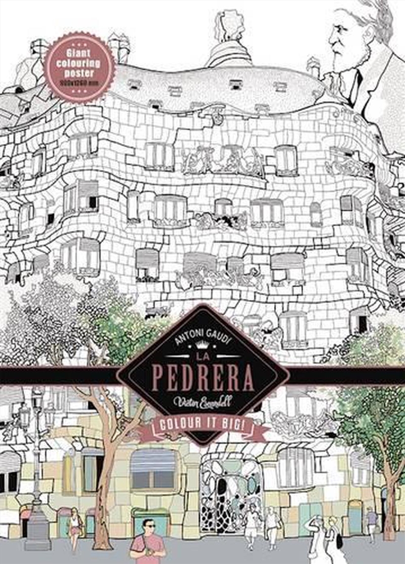 La Pedrera - Antoni Gaudi: Color in Poster/Product Detail/Adults Colouring