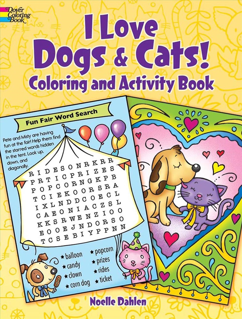I Love Dogs & Cats! Activity and Coloring Book/Product Detail/Kids Colouring