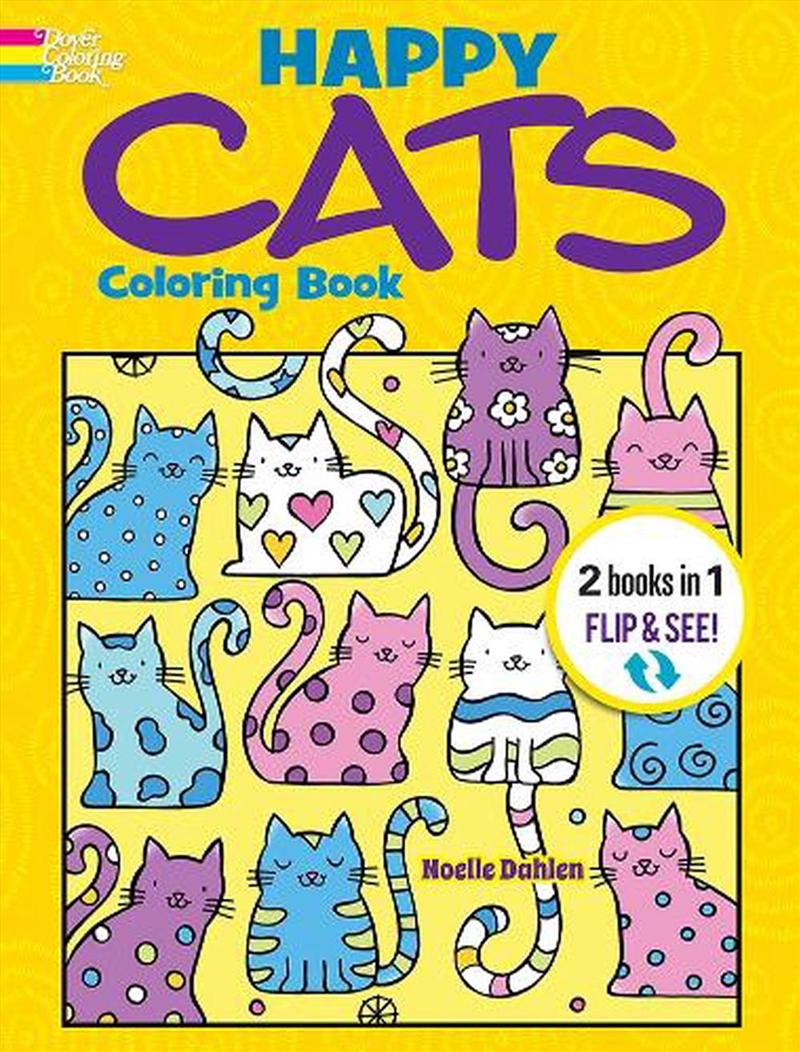 Happy Cats Coloring Book/Happy Cats Color by Number: 2 Books in 1/Flip and See!/Product Detail/Kids Activity Books