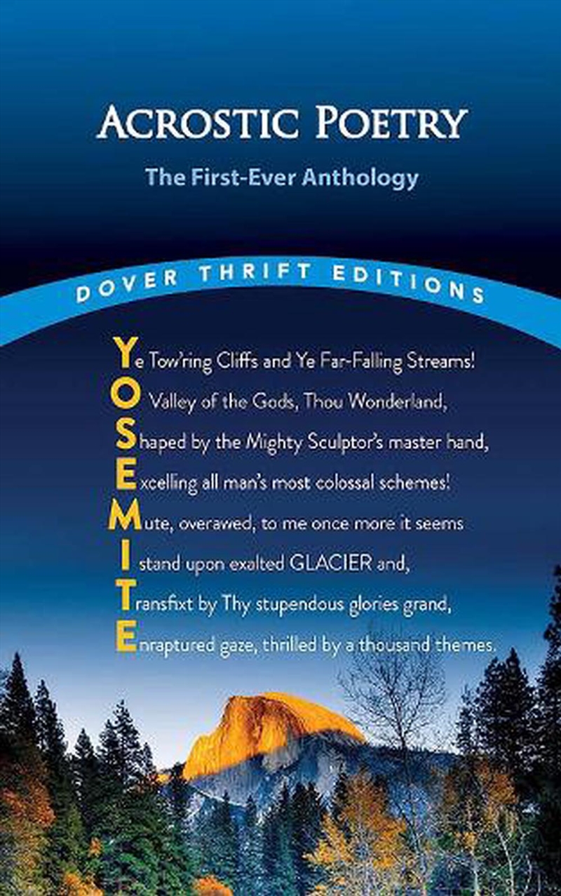 Acrostic Poetry: The First-Ever Anthology/Product Detail/Reading
