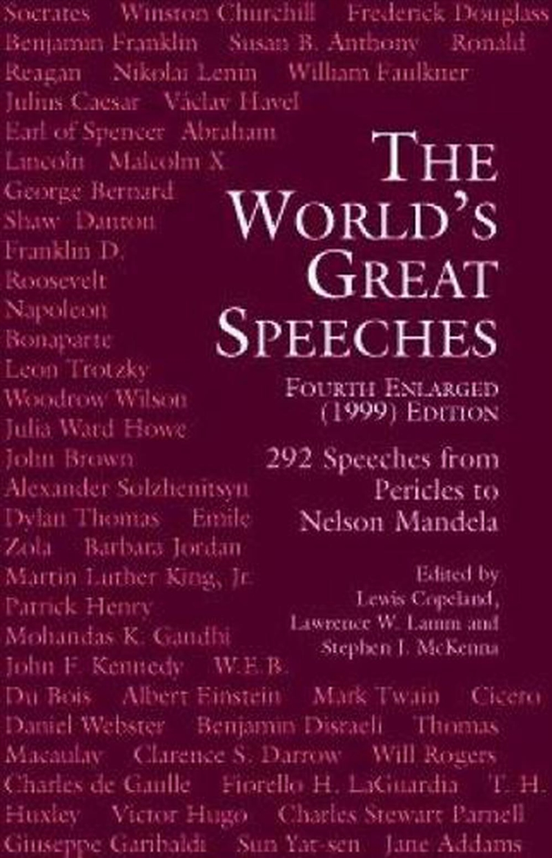 World's Great Speeches/Product Detail/History