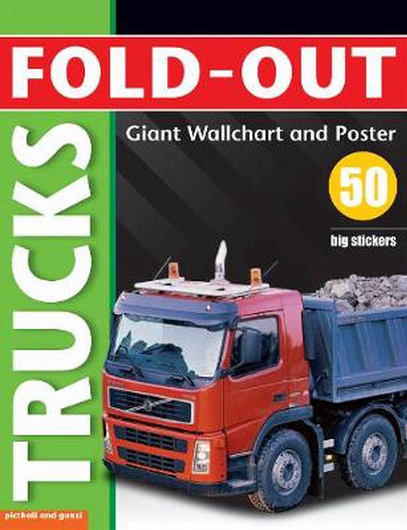 Fold-Out Poster Sticker Book: Trucks/Product Detail/Kids Activity Books