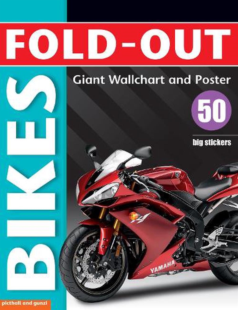 Fold-Out Poster Sticker Book: Bikes/Product Detail/Kids Activity Books