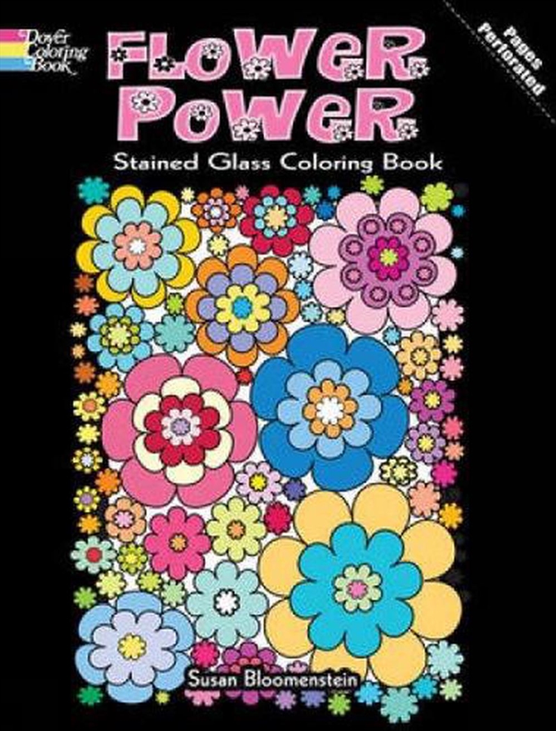 Flower Power Stained Glass Coloring Book/Product Detail/Kids Colouring