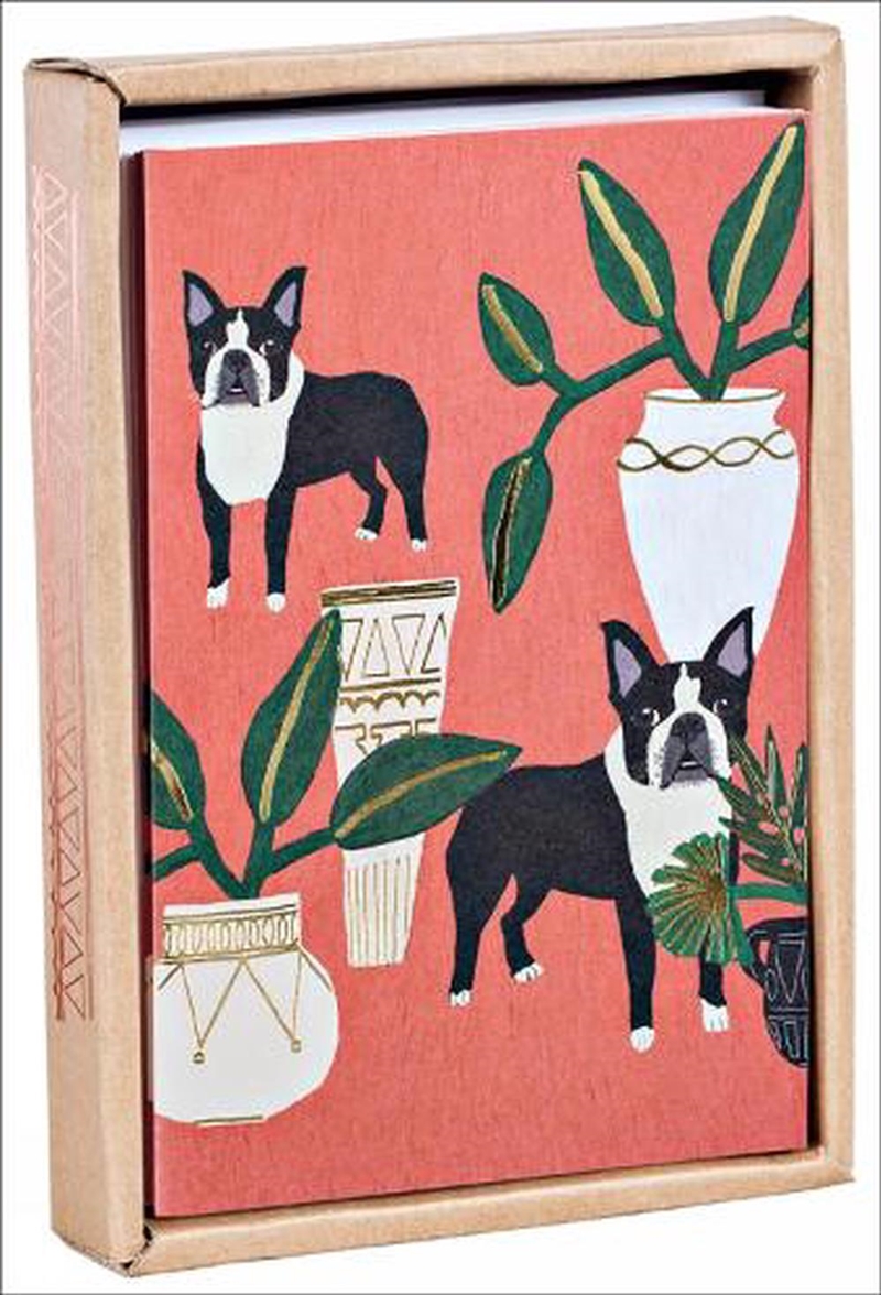 Dogs 'n' Plants: Luxe Foiled Notecard Box/Product Detail/Stationery