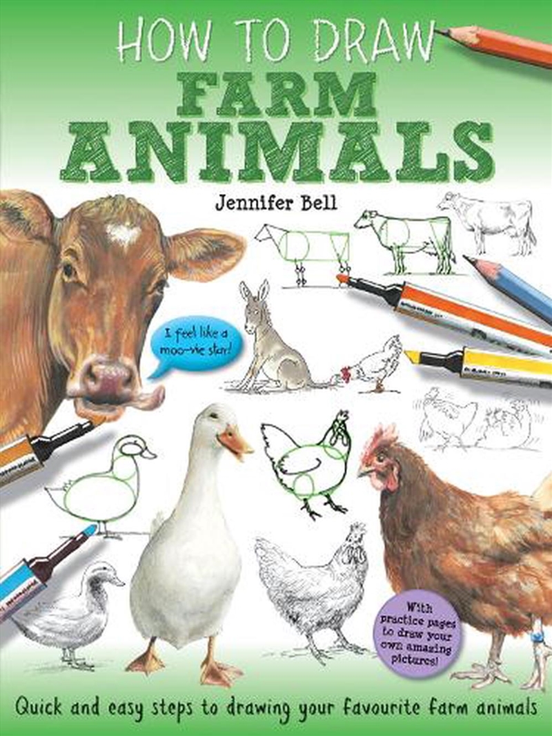 How to Draw Farm Animals/Product Detail/Kids Activity Books