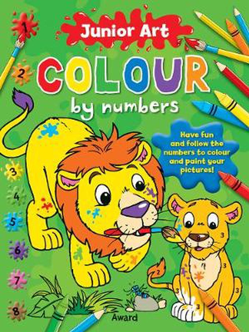 Junior Art Colour by Numbers: Lion/Product Detail/Early Childhood Fiction Books