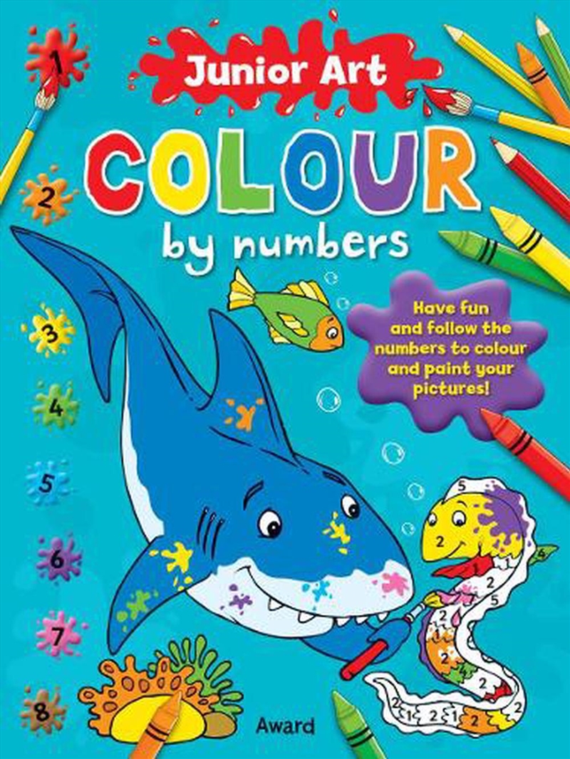 Junior Art Colour by Numbers - Shark/Product Detail/Early Childhood Fiction Books