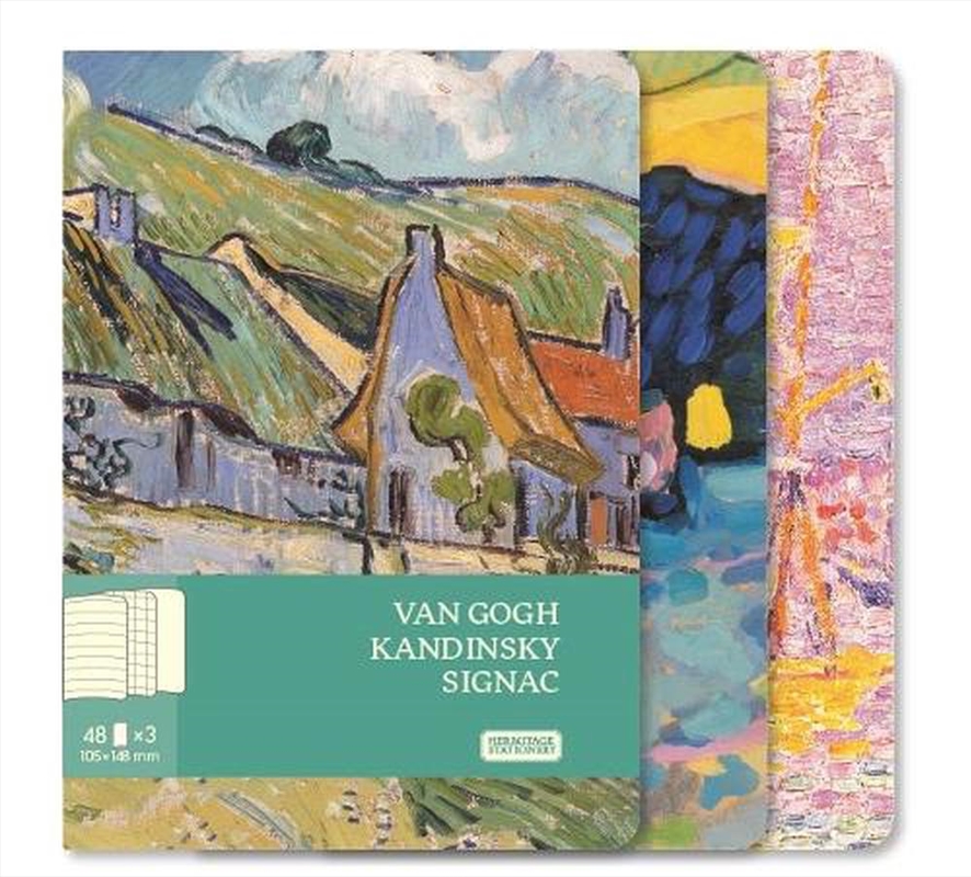 Notebooks van Gogh, Kandinsky, Signac (Set of 3, Large)/Product Detail/Notebooks & Journals
