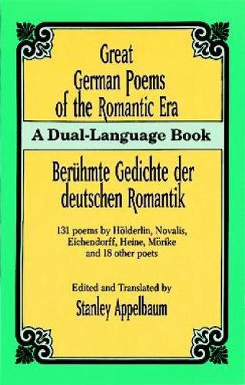 Great German Poems of the Romantic Era/Product Detail/Language & Linguistics