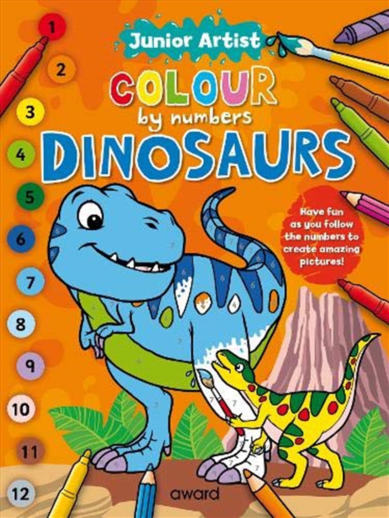 Junior Artist Colour By Numbers: Dinosaurs/Product Detail/Kids Activity Books