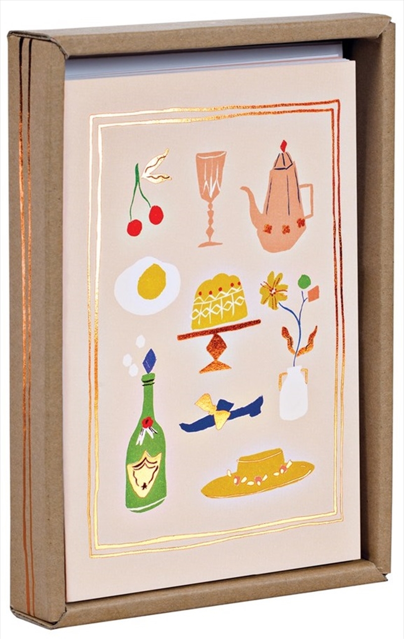 Sunday Brunch: Luxe Foiled Notecard Box/Product Detail/Stationery