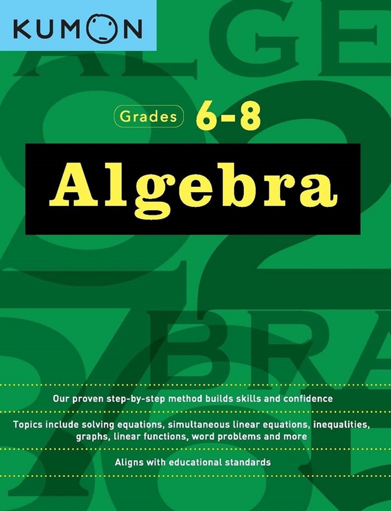Algebra Workbook Grades 6-8/Product Detail/Children