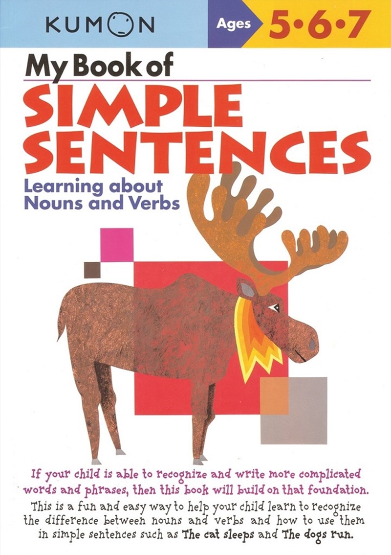My Book of Simple Sentences: Nouns and Verbs/Product Detail/Children