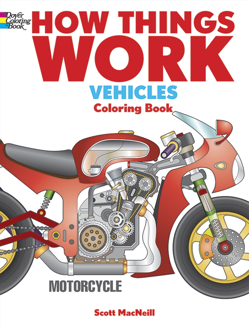 How Things Work: Vehicles Coloring Book/Product Detail/Kids Colouring