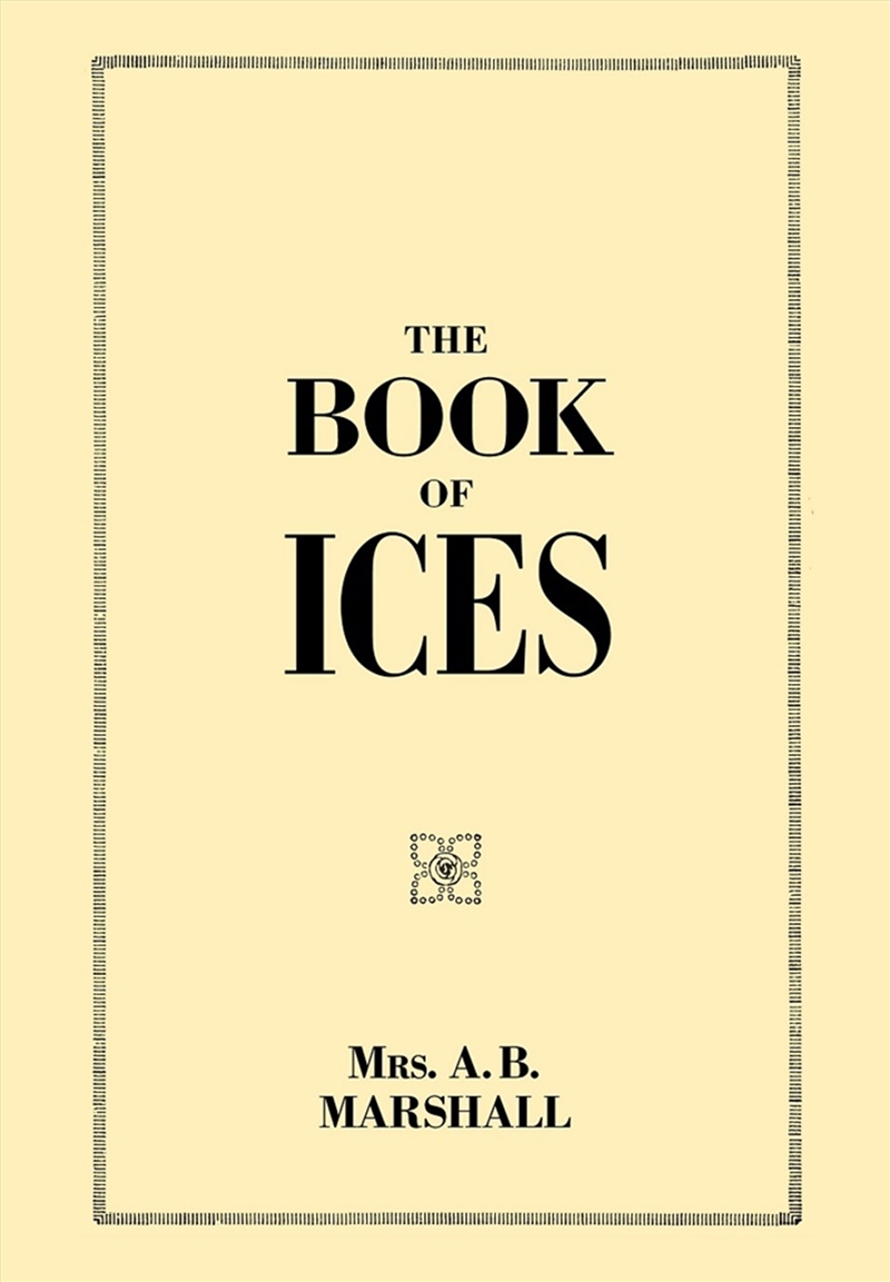 Book of Ices/Product Detail/Recipes, Food & Drink